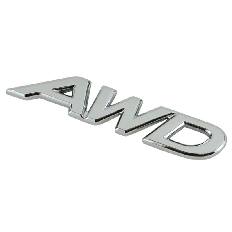Dsycar 3D Metal AWD Logo Emblem Tailgate Side Sticker Badge Car Decals - Chrome Finish Metal Emblem AWD Badge for 4 Wheel Drive SUV Off Road Tailgate (Type 2# AWD) - Image 4
